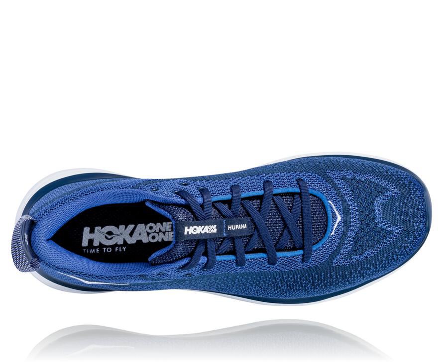 Hoka Australia One One Hupana Flow - Mens Running Shoes Navy/White - BEQKF-7893